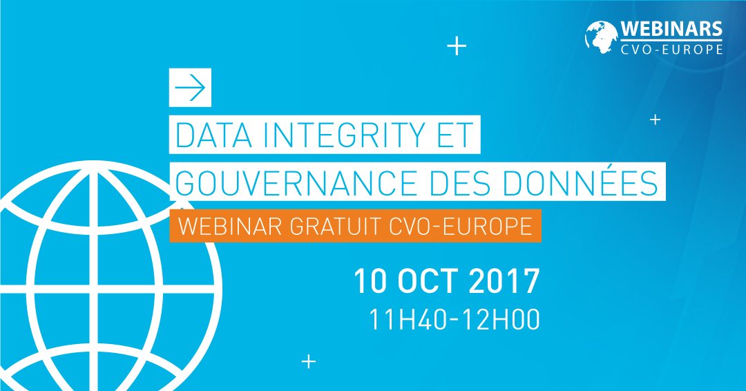 Webinar Data Integrity et Gouvernance des données CVO-EUROPE