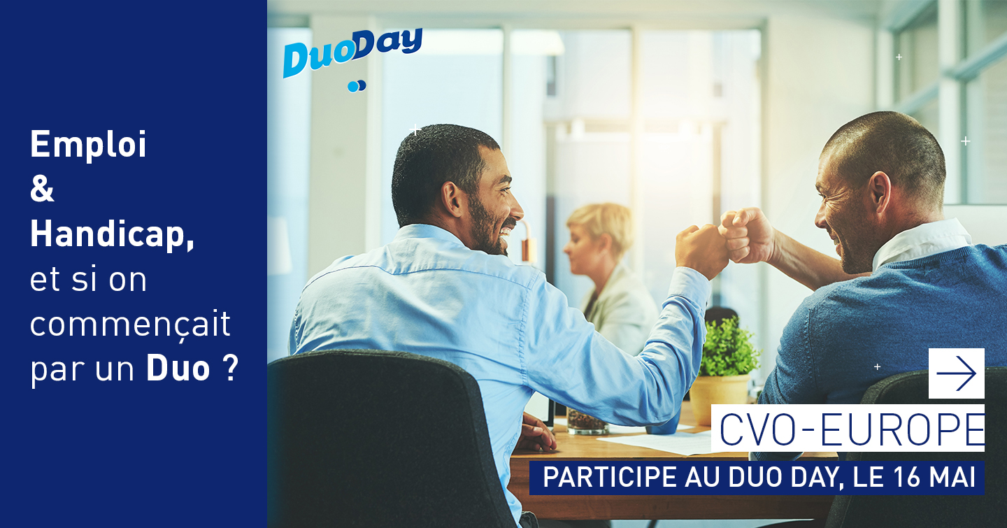CVO-EUROPE participe à l'insertion professionnelle des personnes en situation de handicap à l'occasion du DuoDay